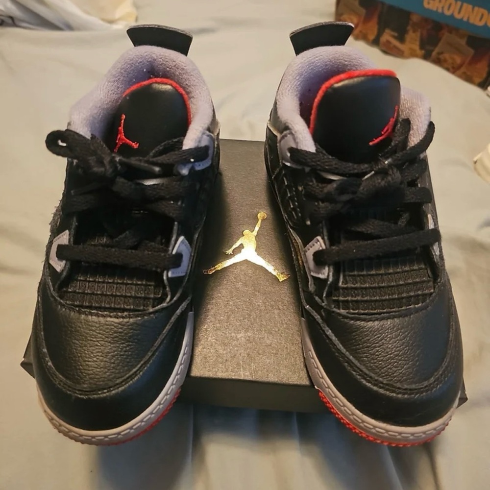 Nike Black and Red Sneakers Classic Design